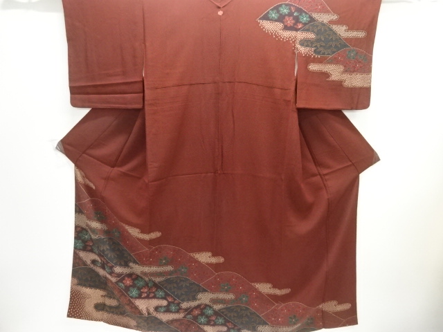 JAPANESE KIMONO / HOMONGI / DISTANT MOUNTAINS